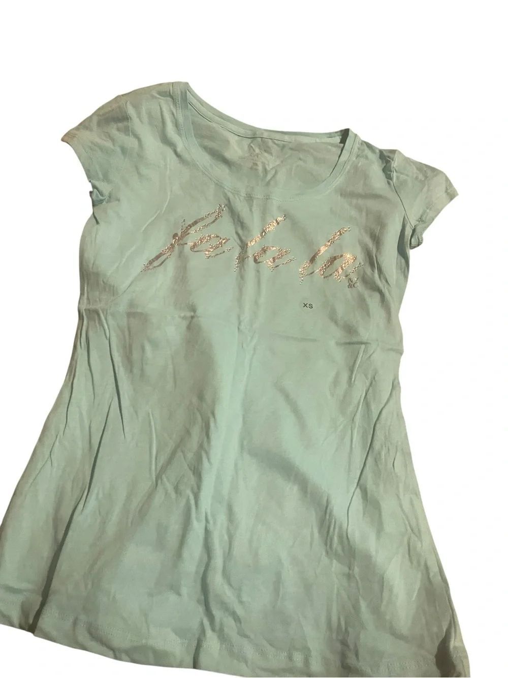 NY&Co size small Mint Sequin Script Tee - Unbranded never worn